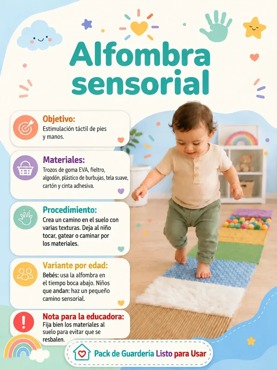 Ejemplo de ficha de actividad del Pack Completo para Guarderías nº 1