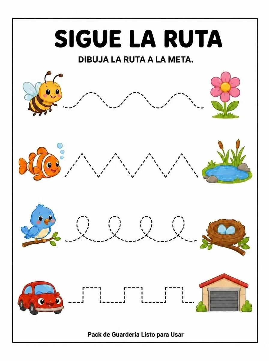 Ejemplo de ficha de actividad del Pack Completo para Guarderías nº 10
