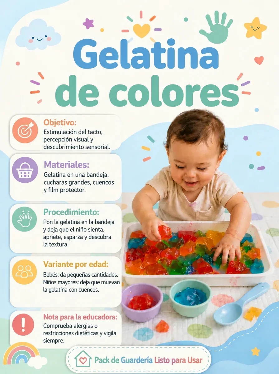 Ejemplo de ficha de actividad del Pack Completo para Guarderías nº 4