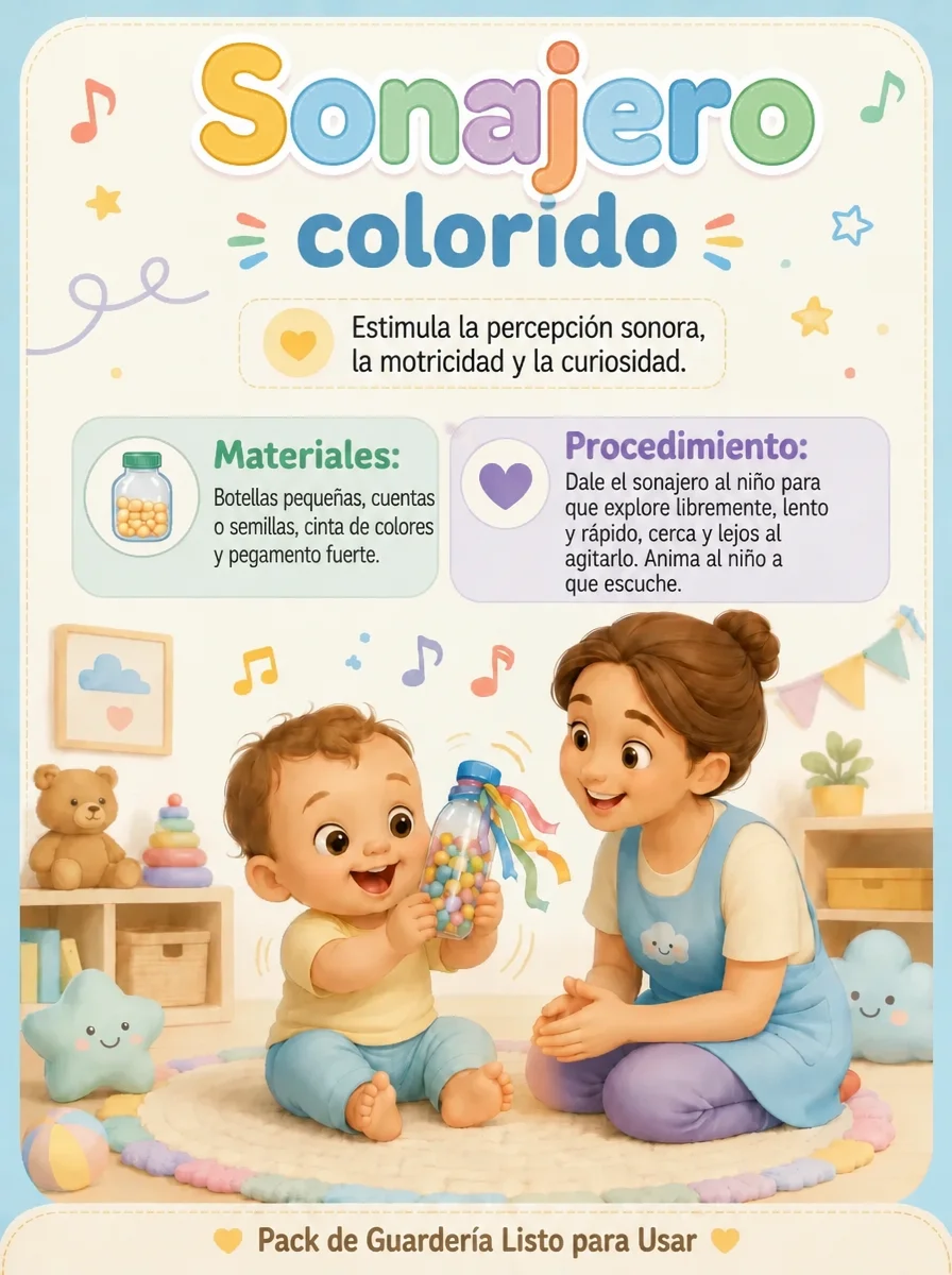 Ejemplo de ficha de actividad del Pack Completo para Guarderías nº 7