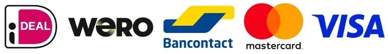 Métodos de pago: iDEAL, Wero, Bancontact, Mastercard y Visa